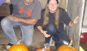 Academic Year in America Local Coordinator Carves Pumpkins with High School Foreign Exchange Student During Halloween