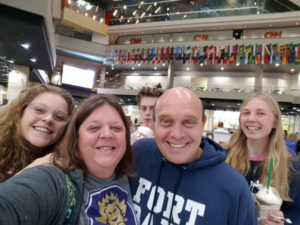 All of us at the CNN center in Atlanta