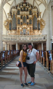Kelsey and Denise in Merseberg Cathedral