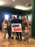 A warm family welcome for Korish