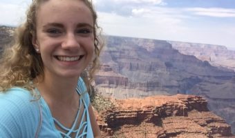 Exchange Student from Germany, Emma, visits the Grand Canyon in Arizona during her exchange year with Academic Year in America (AYA)