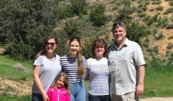 AYA local coordinator and host mom kelly with husband and exchange students in kansas