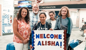 Exchange student Alisha from Austria with her host family in Illinois | Academic Year in America (AYA)