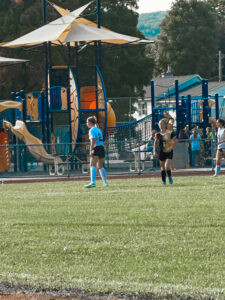 aya exchange student from germany playing soccer at high school