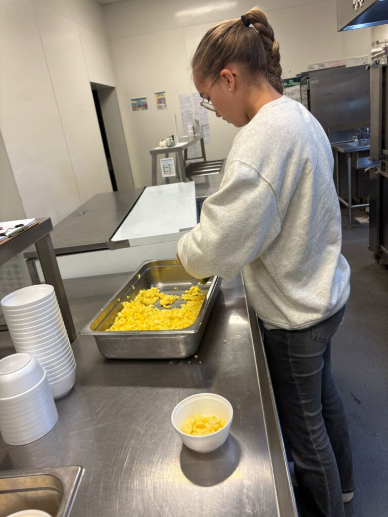 AYA Student of the month, Lotta during her exchange year volunteering