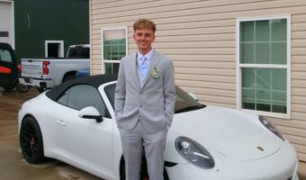 Exchange Student Niklas from Austria before his high school prom in Georgia