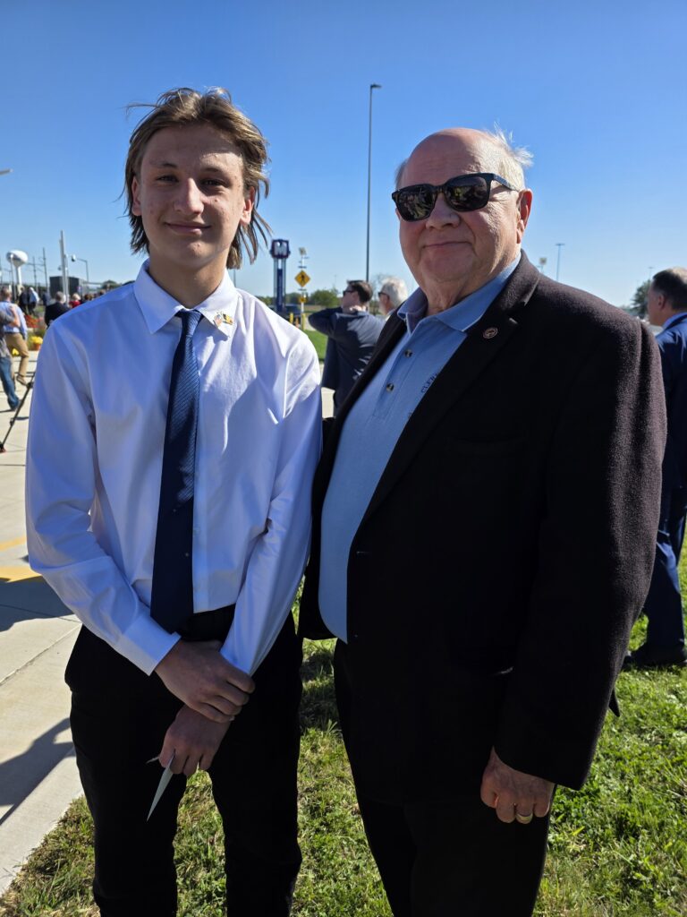 AYA Student Abel Meets Governor JB Pritzker